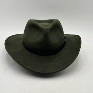 Dorfman Pacific Scala Classic Outback Wool Hat Mens S Felted Olive Green